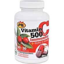 JML Vitamin C 500 mg + šípky a zinek 120 kapslí