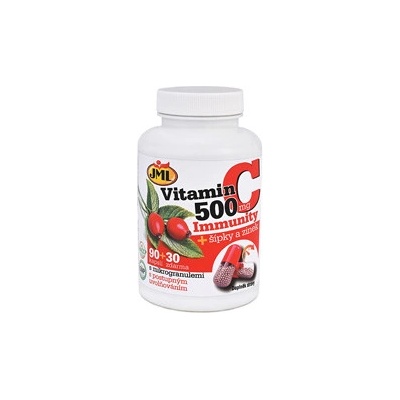 JML Vitamin C 500 mg + šípky a zinek 120 kapslí