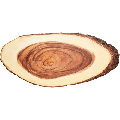 Rustikální dřevěné servírovací prkénko hnědá 50 x 26