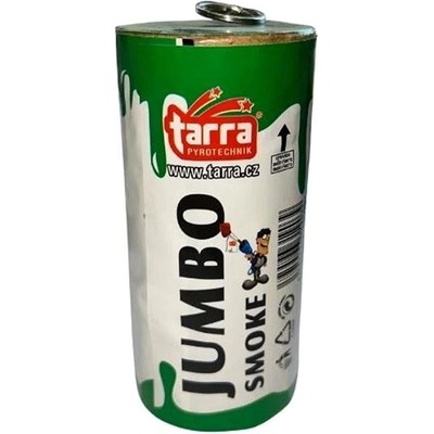 TARRA pyrotechnik Dýmovnice Jumbo Smoke ZELENÁ 1 ks s trhací pojistkou