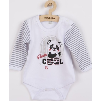 NEW BABY Dojčenské body s dlhým rukávom New Baby Panda