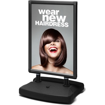 Jansen Display WINDTALKER City A1 - WR - čierny, 670 x 1123 mm