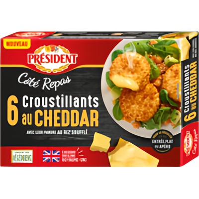 Président Cheddar nugetky 6x25 g 150 g