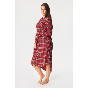 Ralph Lauren Нощница Ralph Lauren Brushed Twill дълга (ILN02457_kos)