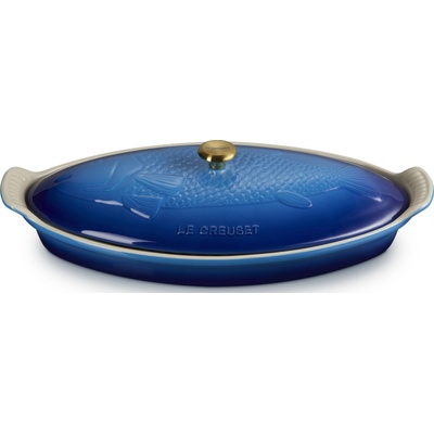Le Creuset 81065602200350 Forma na pečenie rýb 34 cm hlboká modrá