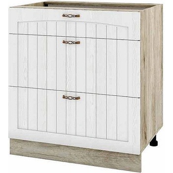 ИРИМ Долен кухненски шкаф Сити АРФ-Бяло фладер-04-120 80 см