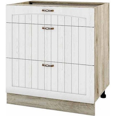 ИРИМ Долен кухненски шкаф Сити АРФ-Бяло фладер-04-120 80 см