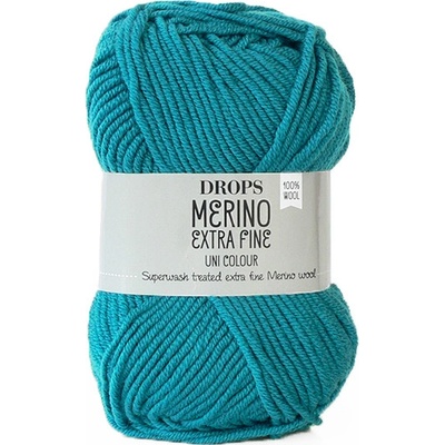Příze DROPS Merino Extra Fine uni color 28 - petrol