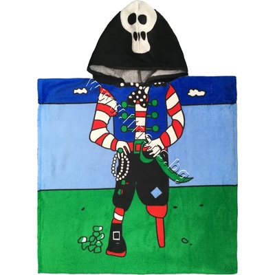 Dilios Детско плажно пончо Dilios Пират, p/n 60377894125 - Детско хавлиено пончо от Памук 320 гр/м2 (60377894125)