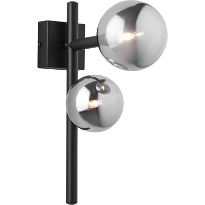 JUPITER 1909 - Стенно осветително тяло NEPTUN 2xG9/14W/230V черно/димно сиво (10701909)