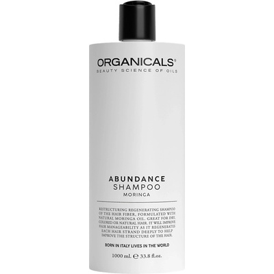 Organicals ABUNDANCE Restructuring Shampoo Moringa regenerační šampon 1000 ml