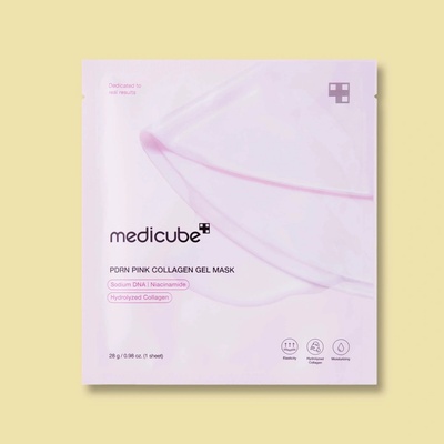 Medicube PDRN Pink Collagen Jelly Gel Mask Spevňujúca hydrogélová maska na tvár 1 ks 28 g