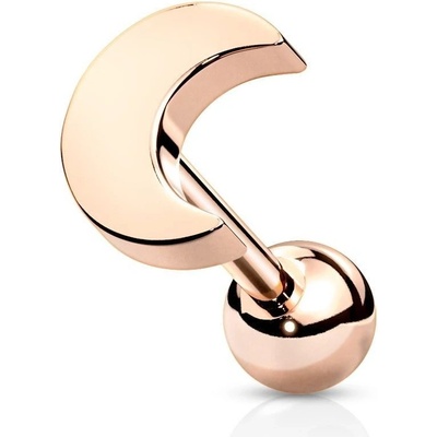 Šperky4U cartilage piercing do ucha měsíc CP1062-RD