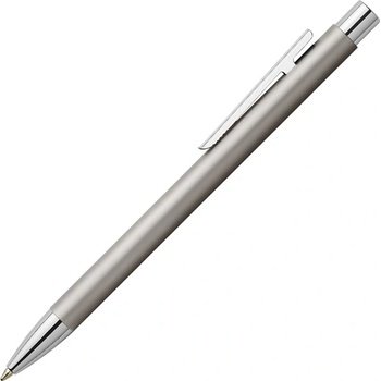 Faber-Castell Химикалка Faber-Castell Neo Matt, 0.8 mm дебелина на писане, черен цвят на писане, сребрист мат