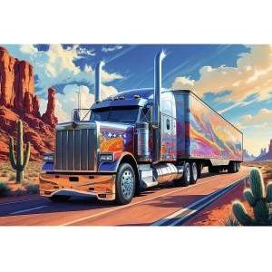 Trefl Puzzle 160 - Truck on the road Trefl 15413