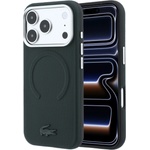 Lacoste Гръб Lacoste за iPhone 18 Pro / 17 Pro, PVC Petit Pique Embossed MagSafe, Зелен