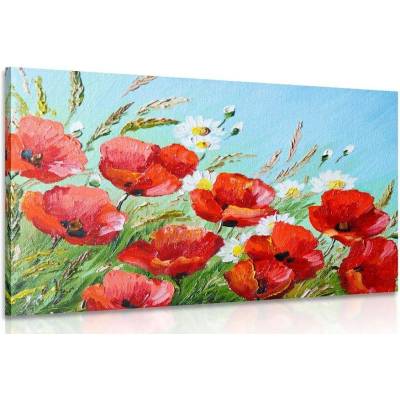 Obraz malované polní máky - 60x40