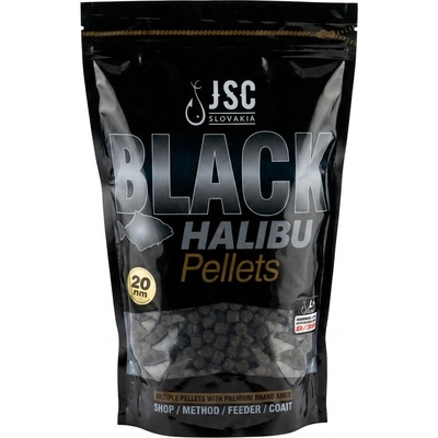 Coppens Pelety BLACK Halibut s dierkou 1kg 14mm