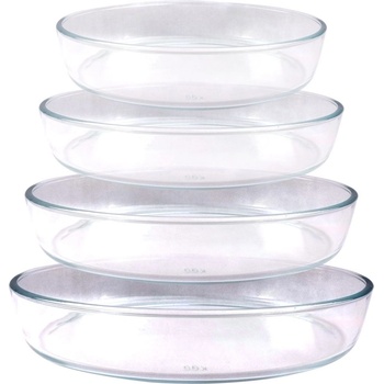 Elekom Огнеупорни съдове ek-pl9+10+11+12, 4 бр. Комплект, Дълбоки, Различни размери (ek-pl9+10+11+12)