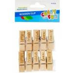 Craft with fun Wooden buckles 6pcs
