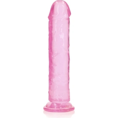 Shots Toys Джели дилдо Real Rock Crystal Clear 9" розово