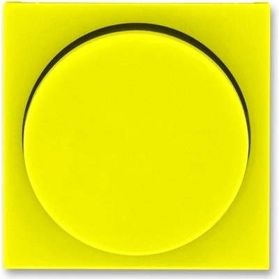 ABB LEVIT Kryt stmívače s otočným ovladačem, žlutá/kouřová černá