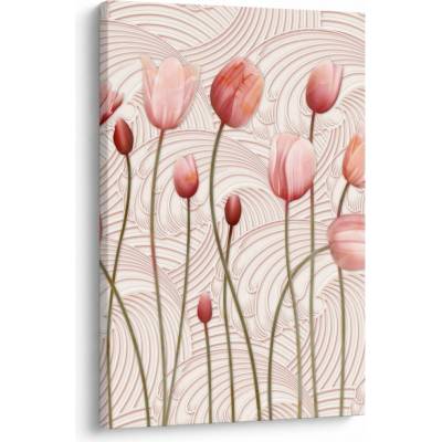 Obraz - Růžové tulipány, jednodílný 60x90 cm