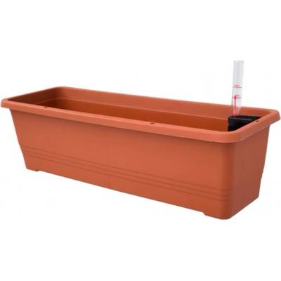 Plastia Samozavlažovací truhlík Bergamot 80 x 20 x 17 cm terakota