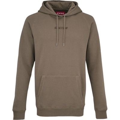 CCM mikina Core Pullover Hoodie YTH hnědá