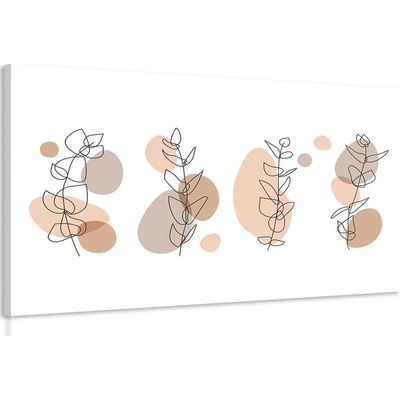 Obraz minimalistické zátiší rostlinek - 150x100