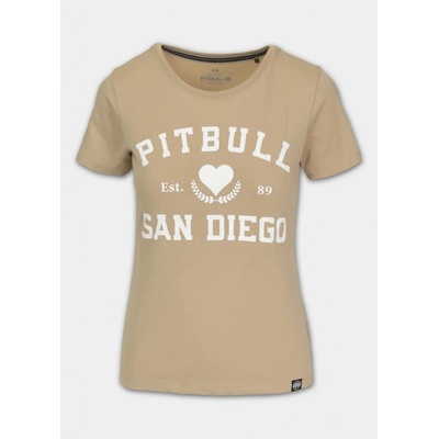 PitBull West Coast Dámské triko LOVE PB pískové