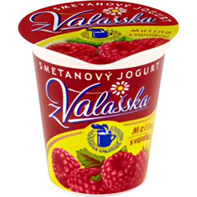 Mlékárna Valašské Meziříčí Smetanový jogurt z Valašska malina s vanilkou 150 g