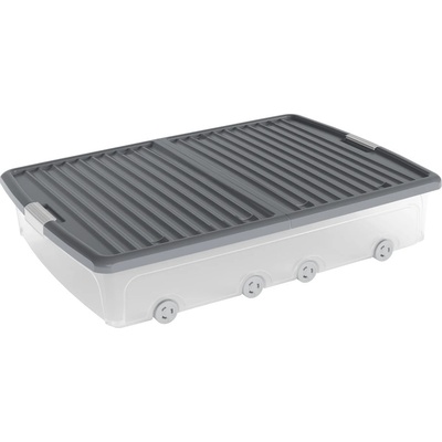KIS Пластмасова кутия за съхранение под леглото с капак 79x58x16, 5 cm W box underbed XL - KIS (244314)