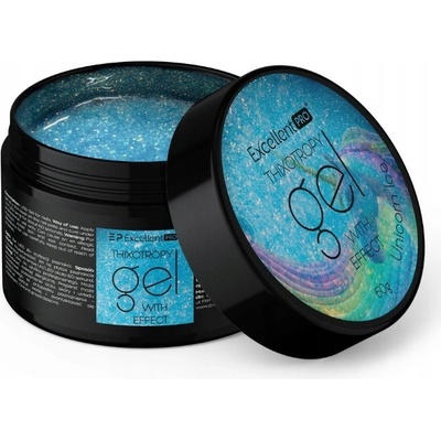 Excellent Pro Budující gel na nehty se třpytkami Unicorn Ice 50g