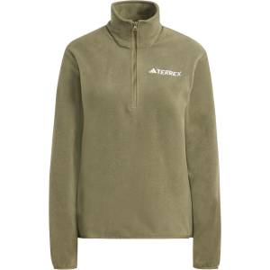 adidas Terrex Дамско поларено яке Adidas terrex Women's MT Half Zip Fleece Fleece jacket - Olive Strata - размер XS (105-7170-0311)