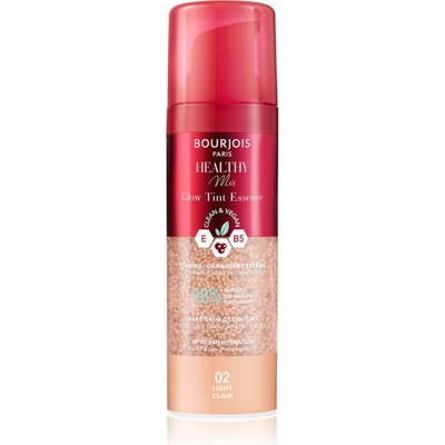 Bourjois Paris Healthy Mix Clean & Vegan Glow Tint Essence hydratační a tónující esence 02 Light 30 ml