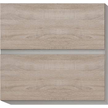 Горен шкаф Line 60 cm с 2 хоризонтални врати дъб сонома