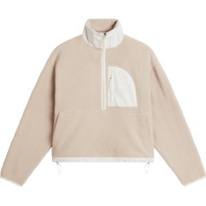 The North Face Дамски поларен пуловер The North Face Women's Yumiori Off Peak 1/2 Zip Jacket Fleece jumper - Timeless Taupe / White Dune (105-6485-0512)