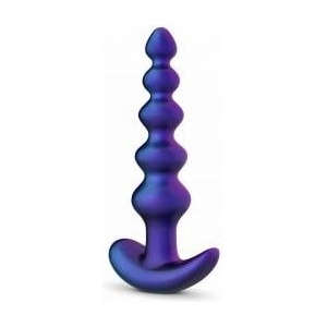 Hueman Galaxy Force Remote-Controlled Vibrating Beaded Plug Black