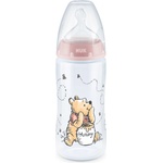 Nuk Шише със силиконов биберон NUK First Choice - Disney, 0-6 месеца, 300 ml, Розово (10741022 - розов)