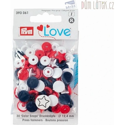 Patentky Prym Love plastové hviezdičky
