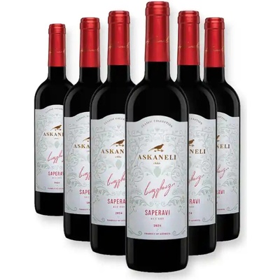 Askaneli Brothers Askaneli SAPERAVI červené suché víno 12% 6 x 0,75 l (holá lahev)