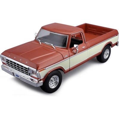 Maisto 1979 Ford F150 Pick-up kovový hnědý krémový 1:18