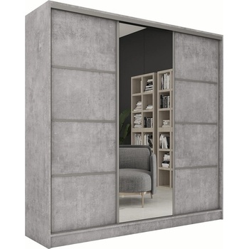 Nejlevnější nábytek LITOLARIS 200 se zrcadlem beton