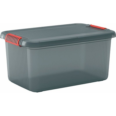 KIS K Latch L Box s vekom sivý / oranžový 39 × 59 × 28 cm