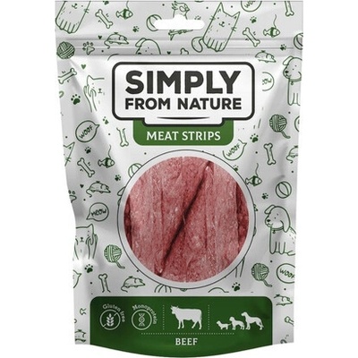 SIMPLY FROM NATURE Meat Strips Hovädzie stripsy pre psov 80 g