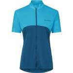 Vaude Дамска фланелка с къс ръкав за колоездене Vaude Women's Matera Full Zip Tricot Cycling jersey - Shore Blue - размер 44 (EU) (156-1318-1116)