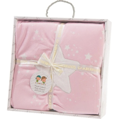 Gamberritos Бебешко одеяло Gamberritos - Звезда, 80 х 110 сm, Розово (107214)