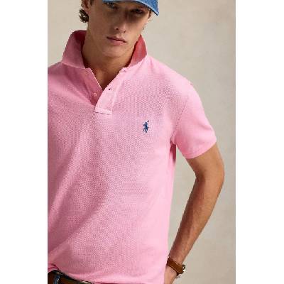 Ralph Lauren Памучна тениска с яка Polo Ralph Lauren в синьо с изчистен дизайн 710680784 (710680784)