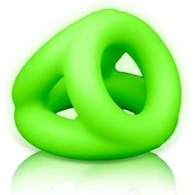 Ouch! Glow in the Dark Cock Ring & Ball Strap 732